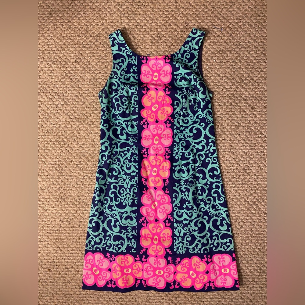 Lilly Pulitzer Lilly Pulitzer Delia Shift Dress Fountain Hopping Paisley